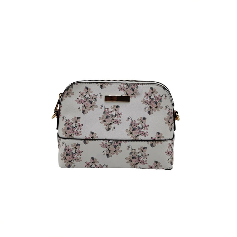 Sac à bandoulière en PU imprimé fleur pour femme