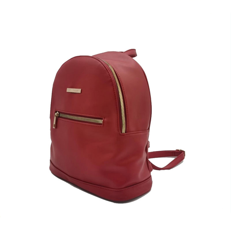 Sac à dos en PU rouge pour femme