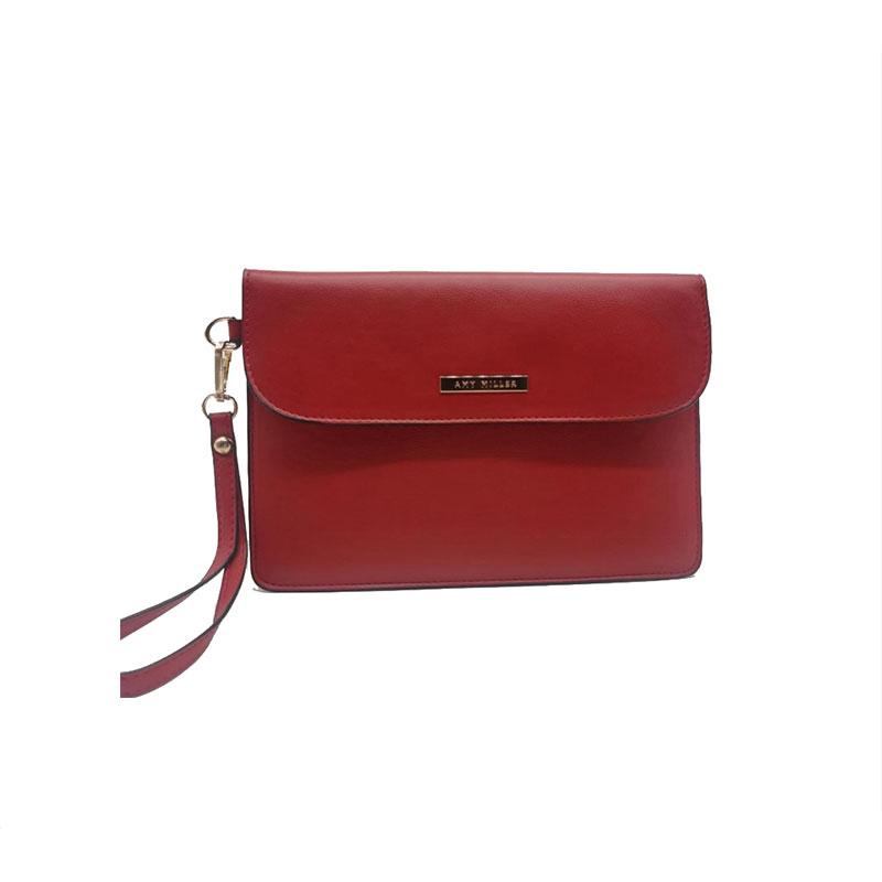 Sac à poignée en PU rouge pour femme