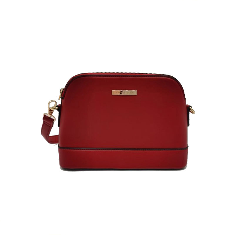 Sac à bandoulière en PU rouge pour femme