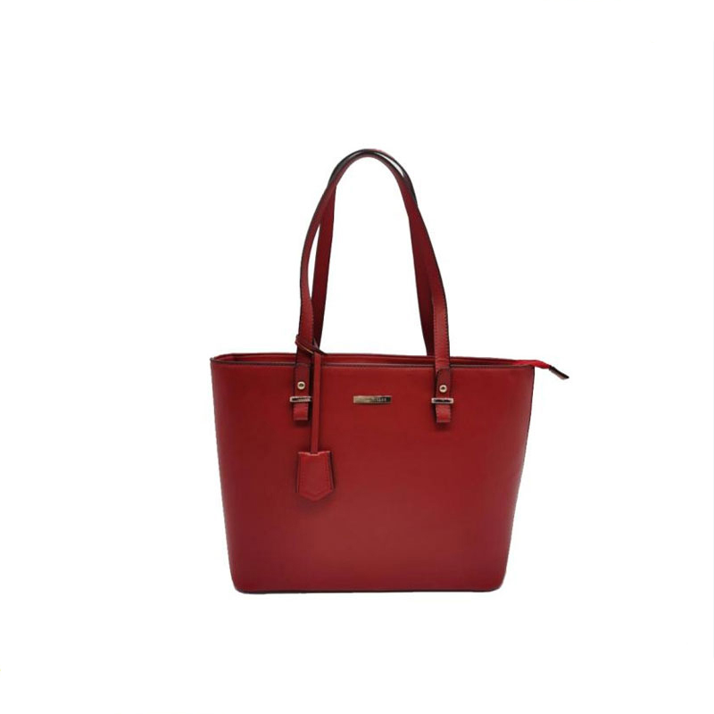 Sac fourre-tout rouge en PU pour femme