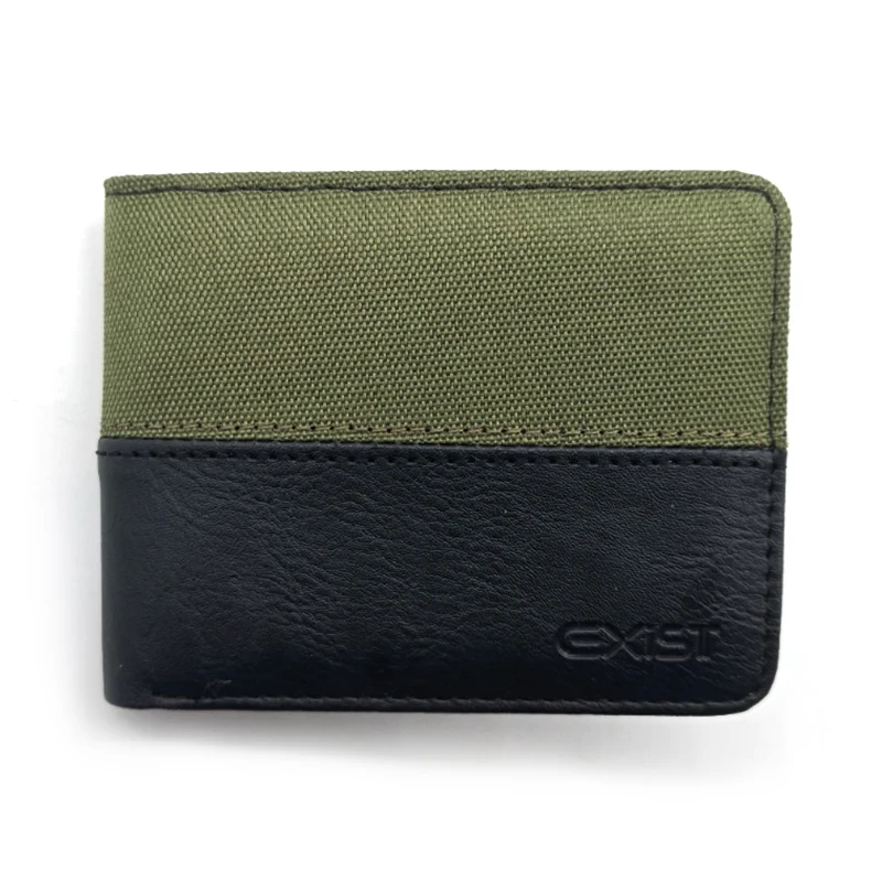 Portefeuilles en polyester mixte pU pifold pour hommes